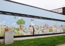 Riihimäki -muraali. Kuva: Jari Linnavuori