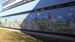 Riihimäki -muraali. Kuva: Jari Linnavuori